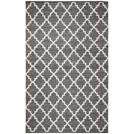 Safavieh 5 x 8 ft. Medium Rectangle Montauk Hand Woven Rug, Charcoal and Ivory MTK611J-5